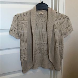 Short sleeve cardigan